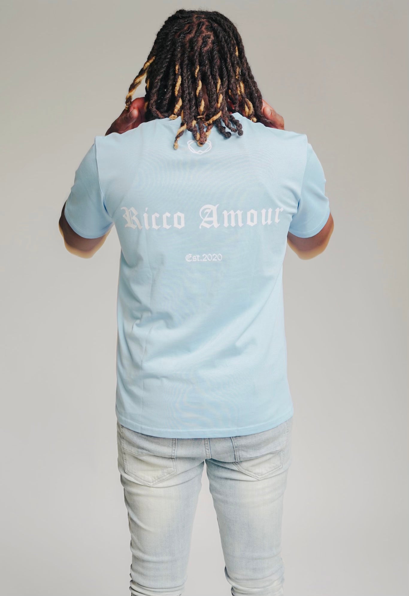 Light Blue Staple Tee